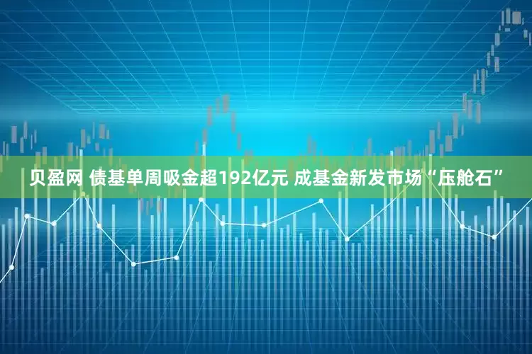 贝盈网 债基单周吸金超192亿元 成基金新发市场“压舱石”